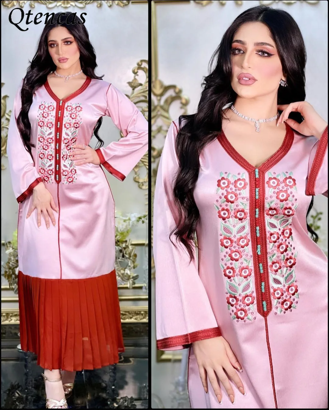 

Kaftan Abayas for Women Dubai Abaya Turkey Muslim Hijab Dress Arabic Islam African Dresses for Women Robe Longue Femme Musulmane