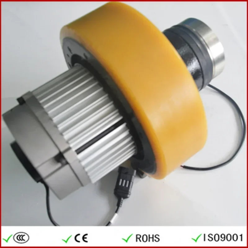 Горизонтальное ведущее колесо рулевого управления 24 В с рулевым двигателем