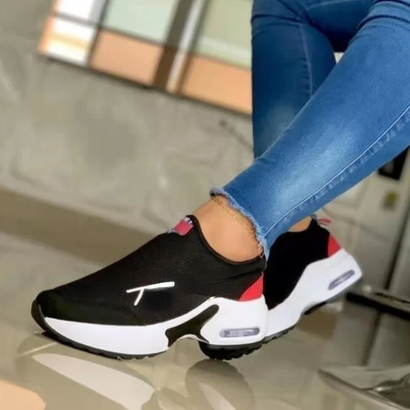 2022 New Women Running Shoes Fashion Breathable Casual Walking Mesh Flat Shoes Woman White Sneakers Women Sapato Feminino Shoes