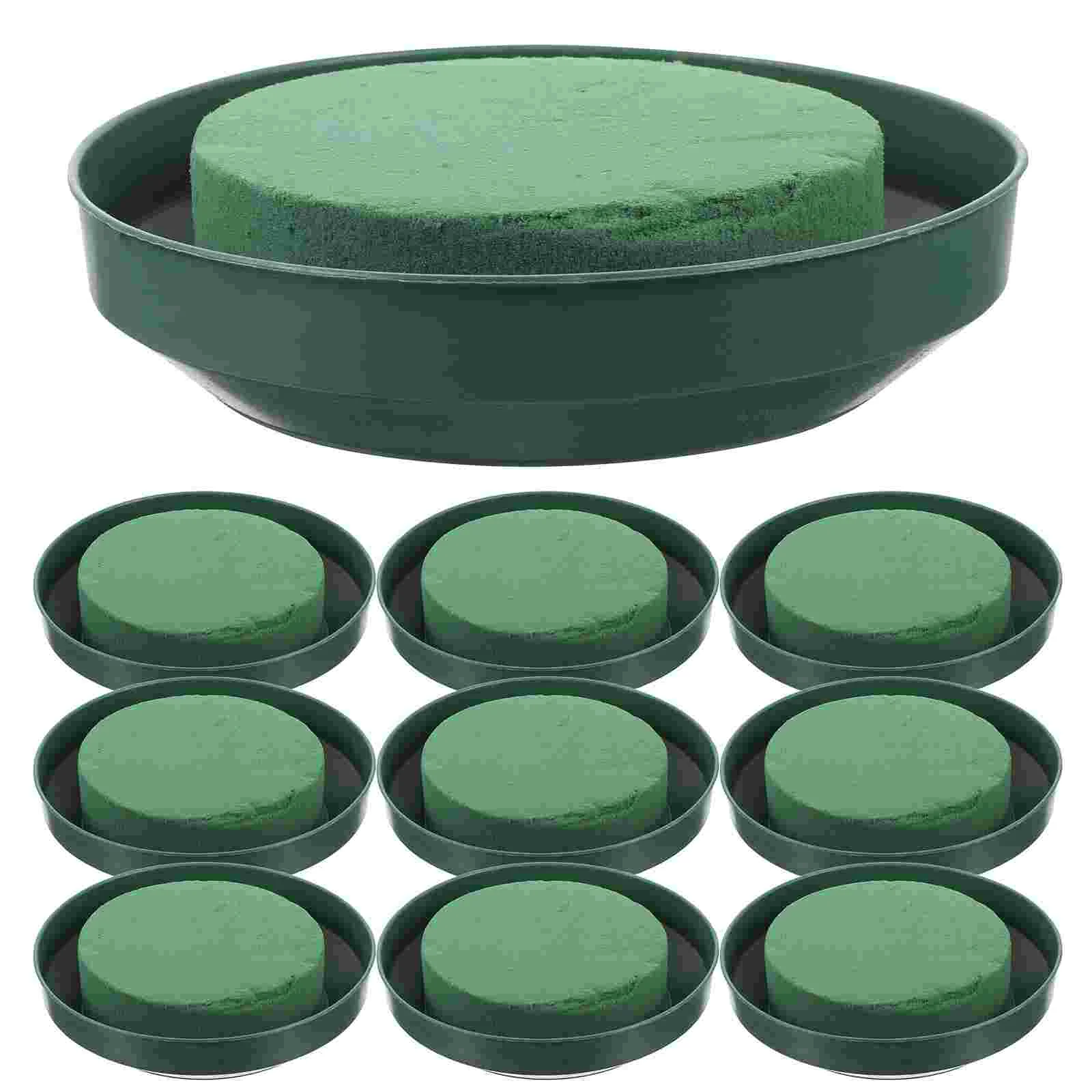 

10 Pcs Flower Mud Flower Holding Mud Round Flower Foams Plate Flower Holders Phenolic Resin Flower Arrangement Supplies