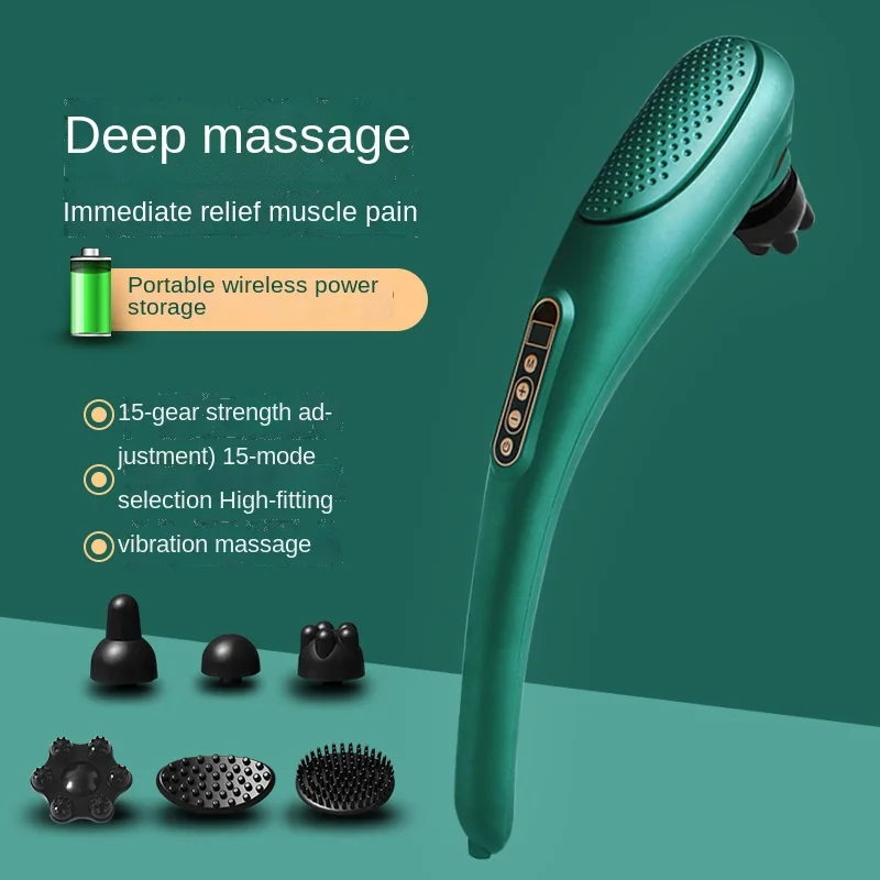 

Dolphin Massager Electric Muscle Massage Hammer Vibration Infrared Therapy Stick Roller Cervical Back Body Massage Relaxation