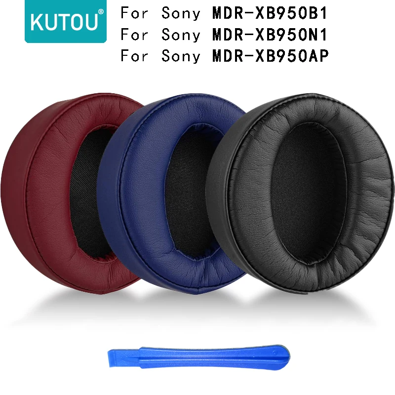 

KUTOU Replacement Earpads for Sony MDR XB950BT XB950N1 XB950B1 xb950 Headphones Ear Pads Cushion Cover CupsRepair Parts