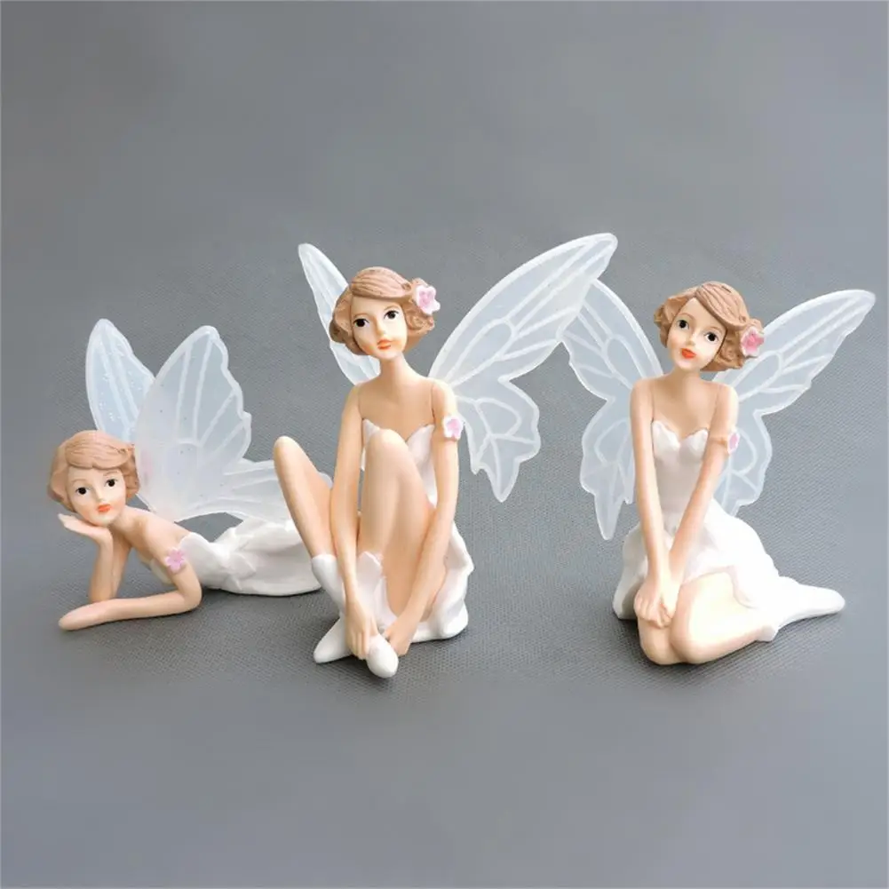 

Portable 3Pcs/Set Unique Handmade Multi-purpose Statue Decor PVC Statue Display Realistic for Gifts