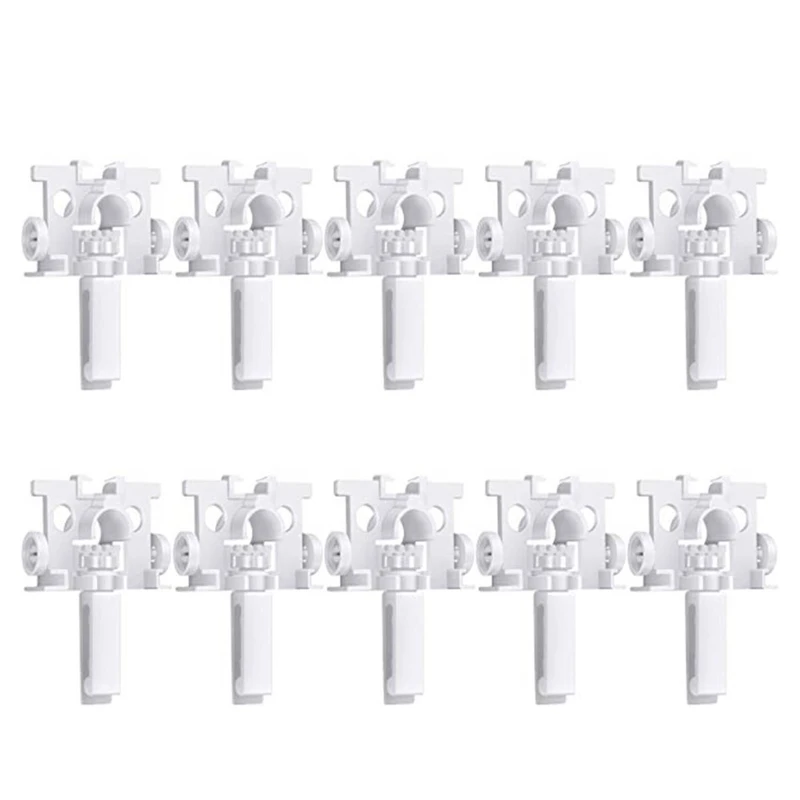 

10pcs Curtain Single Tracks Ceiling Heavy-duty Curtain Rails for Living Room