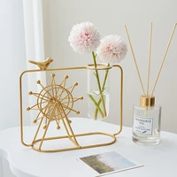 creative design windmill shape hydroponic vase modern home decoration minimalist decor living room decoration vase for decor