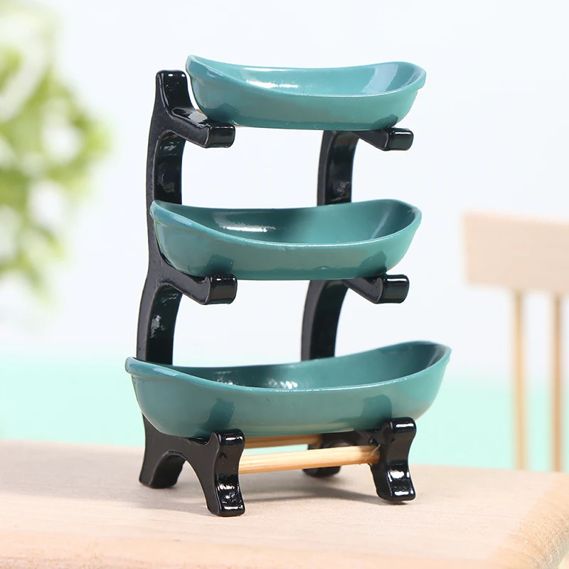 

1:6 Dollhouse Miniature Furniture Shelf Kitchen Supplies Storage Display Rack Dollhouse Furniture Accessories