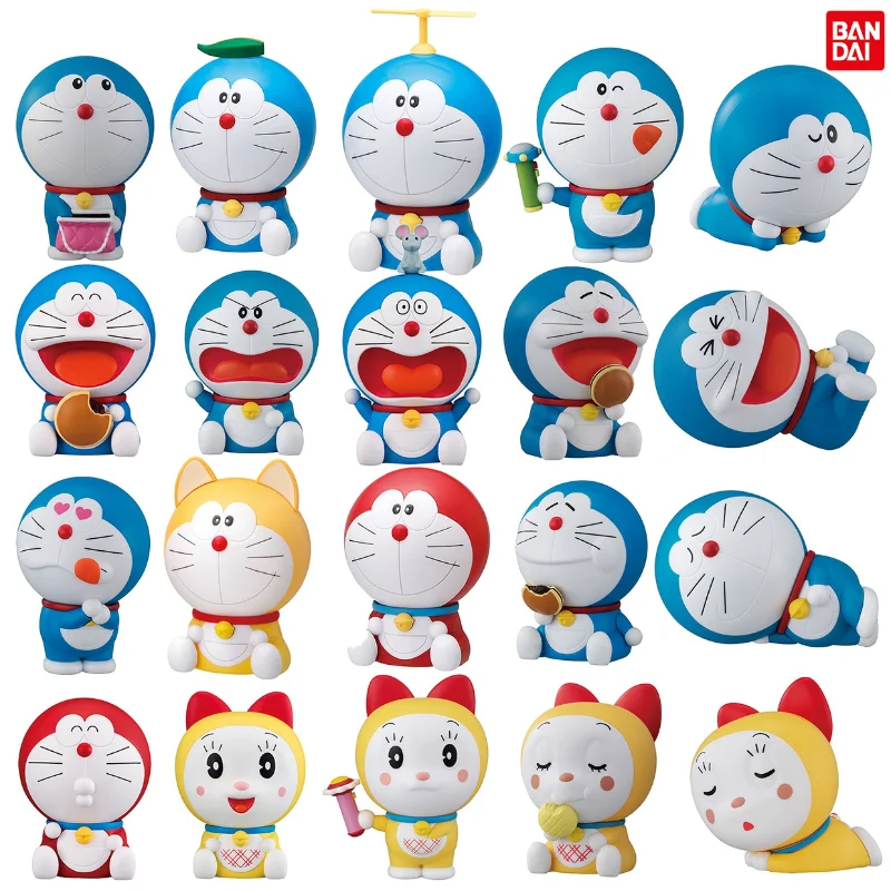 

BANDAI Gashapon Toy Versatile Styling Assembling Robot Cat 2 Doraemon 3 Jingle Bell 4 Dorami 5 Nobitai 6 Anime Christmas Gifts