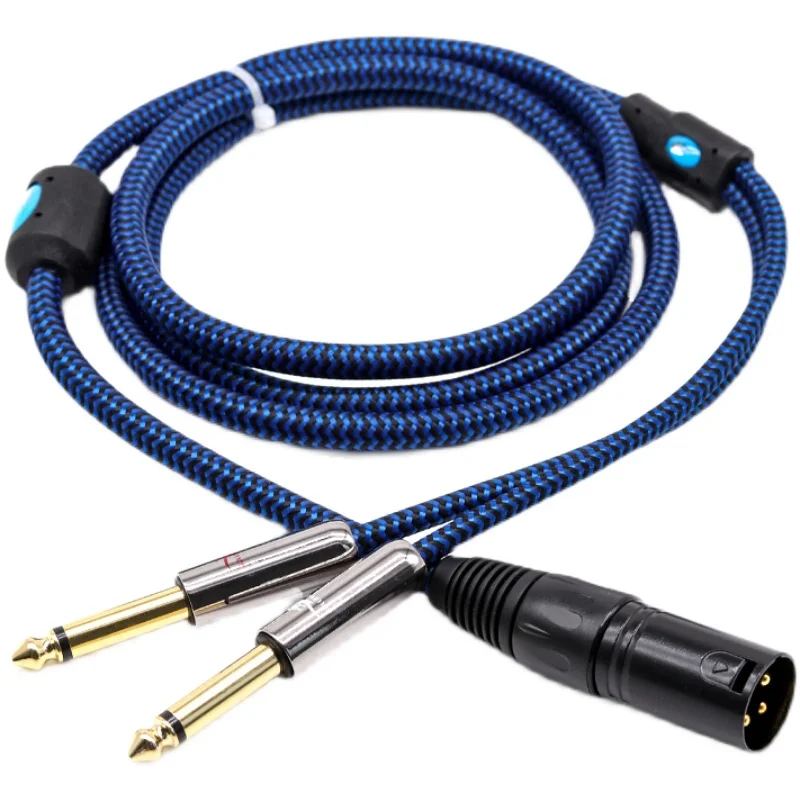 Аудиокабель Hifi с 3 контактами XLR на 6 35 мм для звукового миксера AMP 2*1/4 дюйма TS Jack к