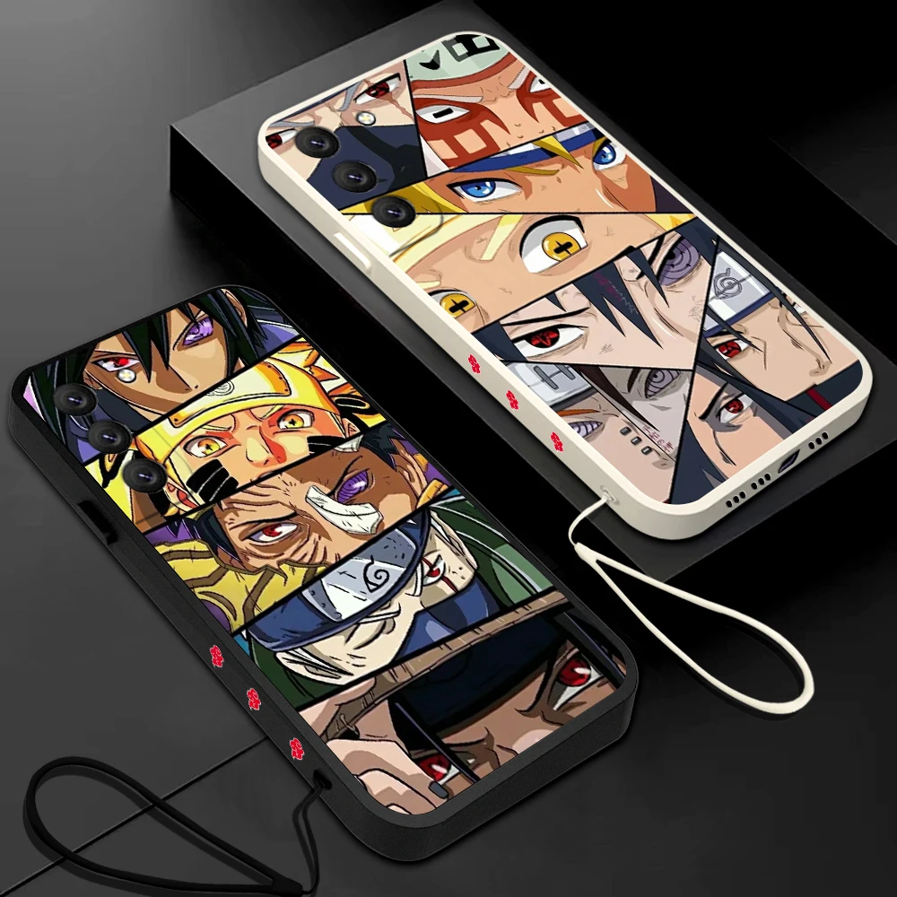 

Naruto Sasuke Uchiha Itachi Phone Case For Samsung Galaxy S23 S22 S21 S20 Ultra Plus FE S10 4G S9 S10E Note With Lanyard Cover