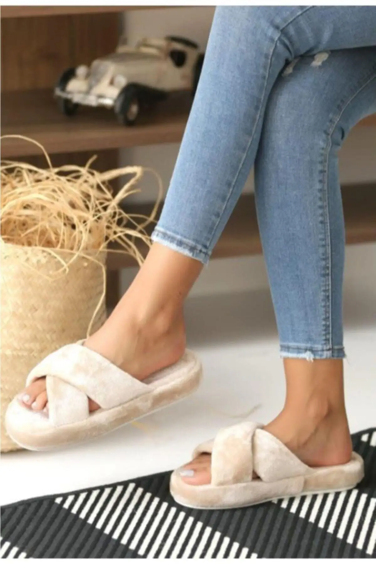 

Белые крестообразные передние открытые мягкие тапочки ванная комната свадебные домашние тапочки махровые тапочки толстая и Нескользящая ...