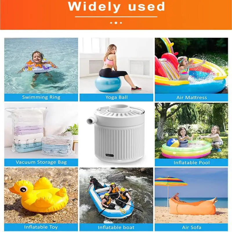 Портативный воздушный насос для надувных лодок надувного матраса с подсветкой