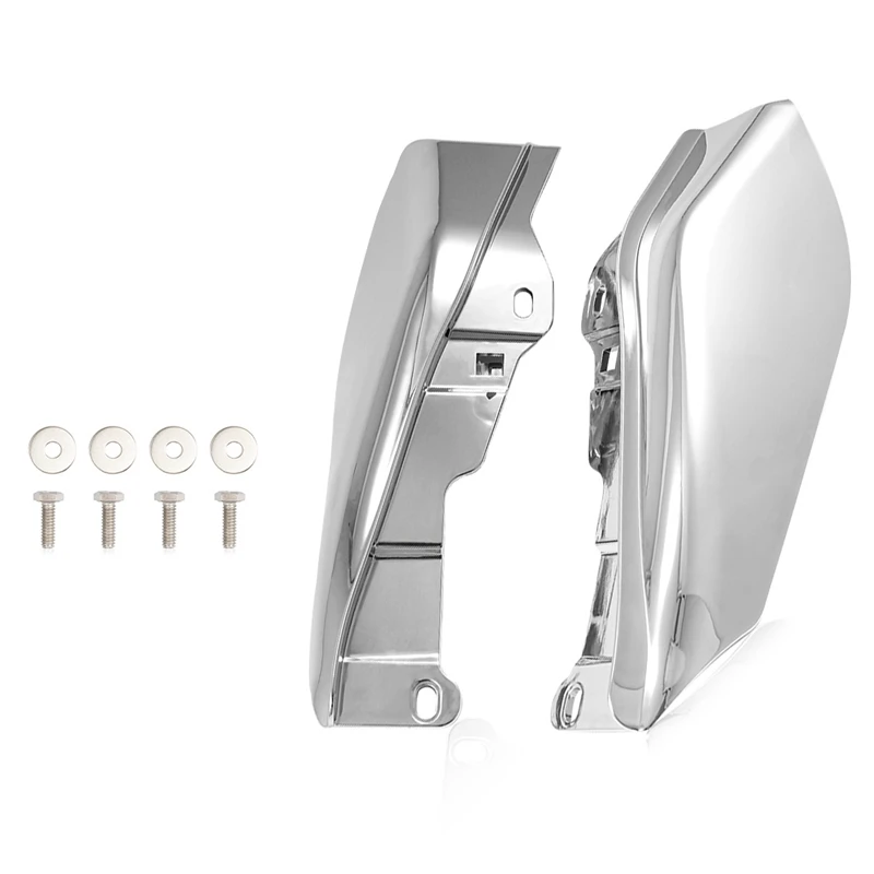 Хромированный тепловой щит для мотоцикла средней рамы дефлектор воздуха Touring