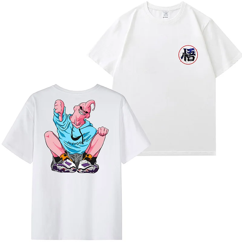 

2023 Hip Hop Tshirt Streetwear Japanese Anime Dragon Ball Graphic T-Shirt Harajuku Cotton Casual T Shirt Short Sleeve Tops Tees