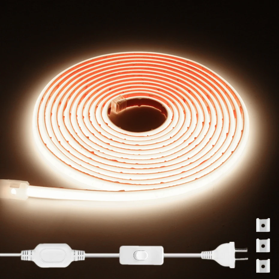 

Светодиодная лента COB 220В, водонепроницаемая
