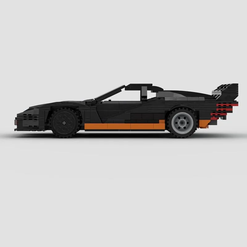 

New Movie Game Technical Series Sports Cyber Car Quadra 2077 Turbo R MOC-47787 Building Blocks Bricks Toys Kid Gift