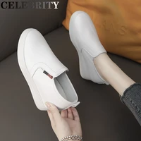 fall ladies sports casual shoes 2022 new flat sneakers thick sole loafers ladies shoes wedge walking running shoes