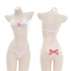 Милое Бандажное мини-бикини в полоску в стиле 