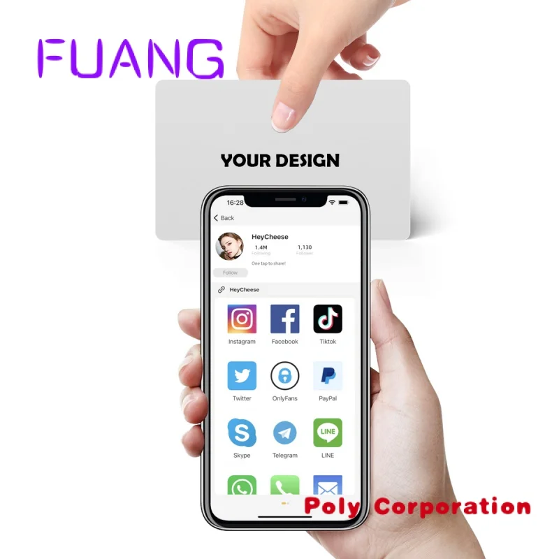 

Hot Sale NFC Business Card Custom Printable Ntag213/TK4100/T5577 ID/IC Card