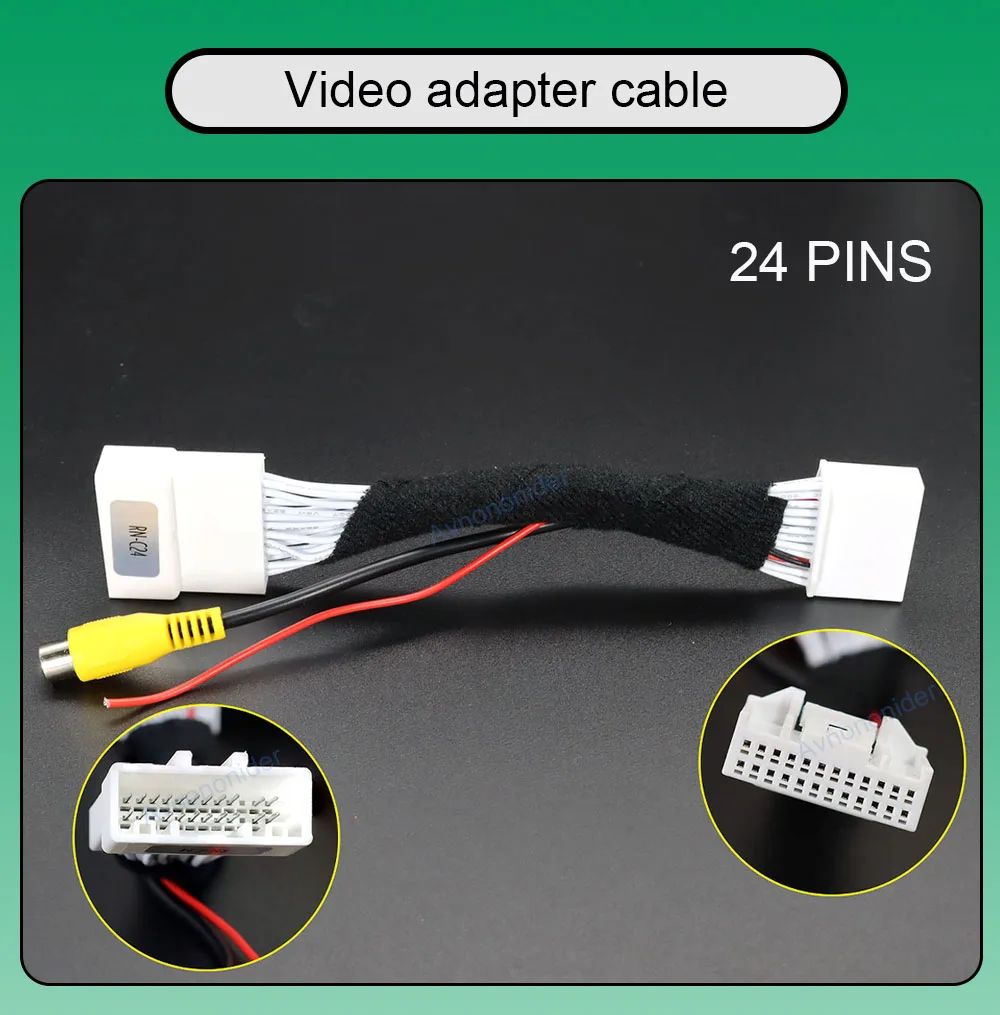 24-контактный кабель для камеры заднего вида Renault Sandero /Dacia II Stepway 2 2012 ~ 2019 совместим