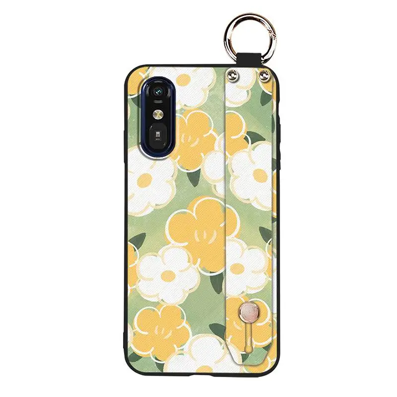 Модный дизайн чехол для телефона с цветком Fujitsu A401FC/RakuRaku A401FC/MR01 браслет задняя