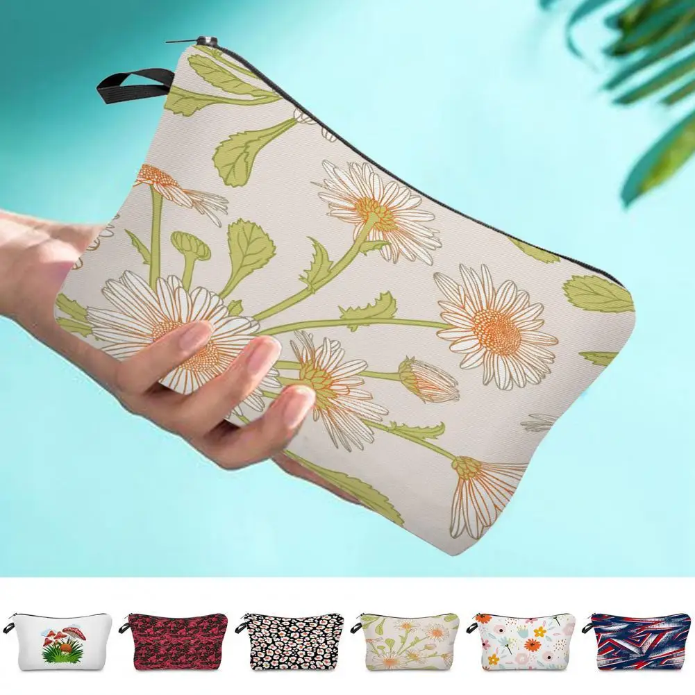 

Cosmetic Bag 3D Mushroom Print Multipurpose Women Exquisite Fashion Appearance Storage Bag Pencil Bag Travel Handbag for Home