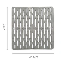multipurpose rag drain pad hollow kitchen sink heat insulation storage mat durable towel drain mat saving space filter flexibili