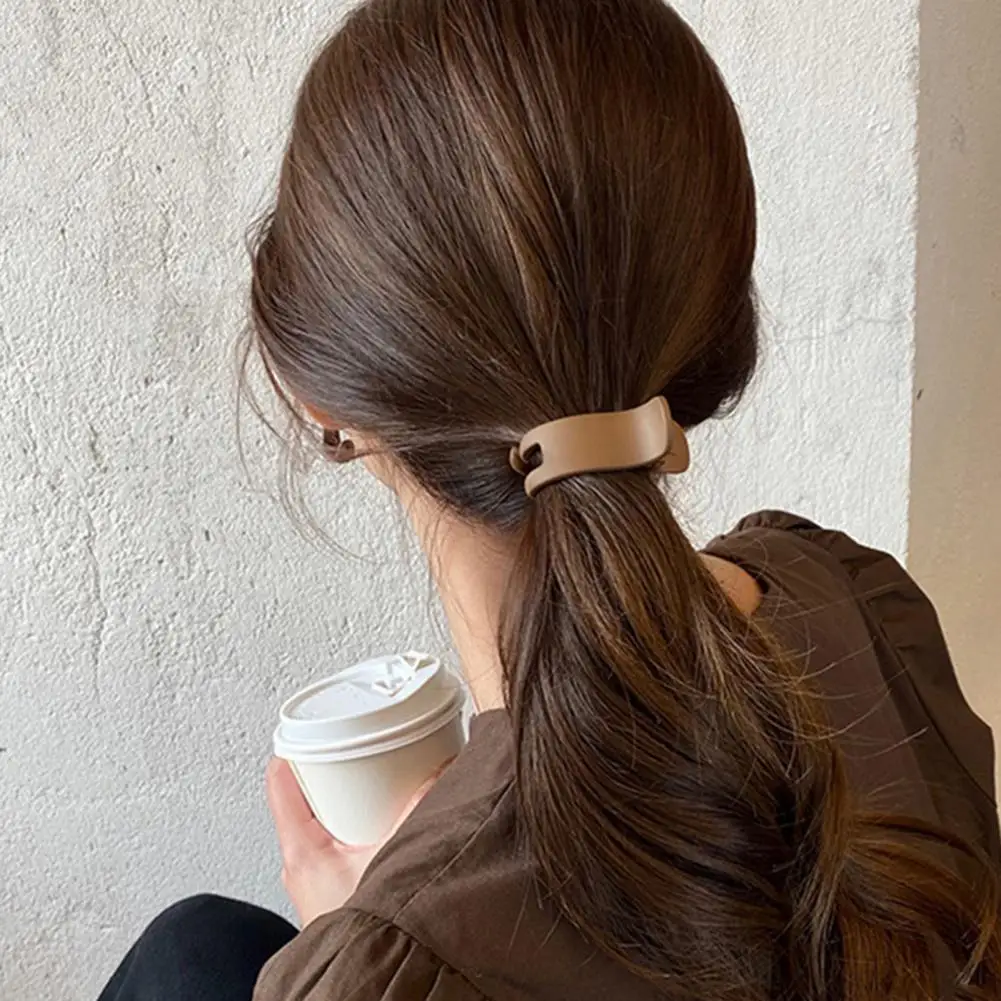 

Chic Women Hair Clip Easy Operate Headwear Ponytail Hair Grip Hair Claw Small Teeth Lady Hair Clip Hair Styling Tool