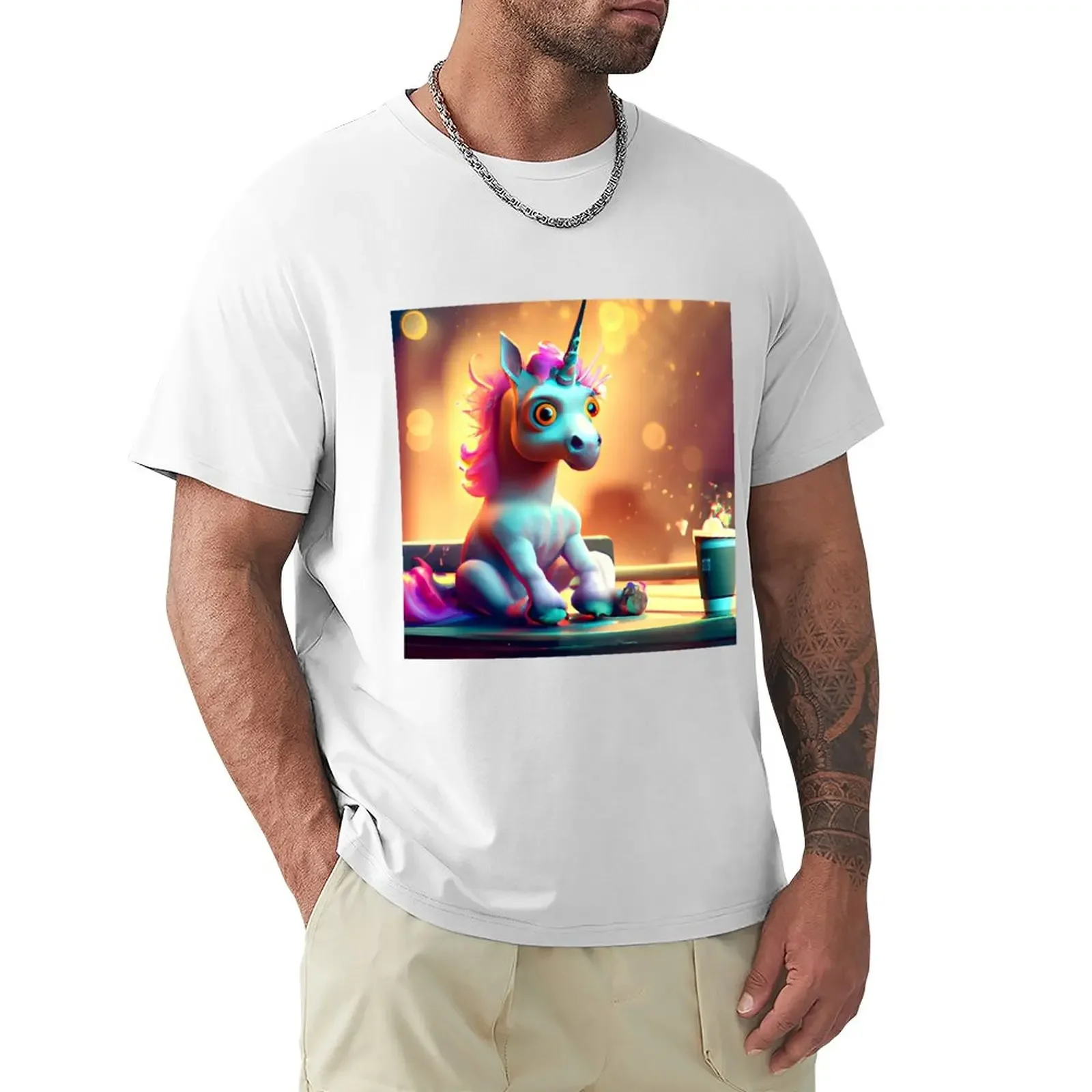 Мужская футболка с принтом кофе корейская мода повседневные стильные футболки