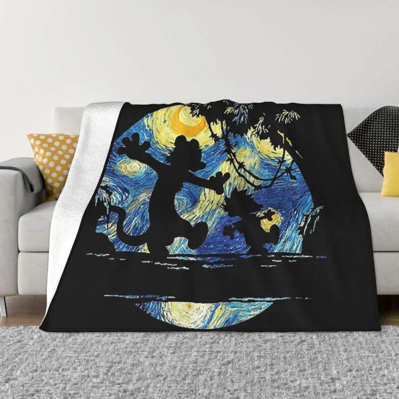 

Totoro Cartoon Blanket Flannel Spring Autumn Greats Night TrtoWarm ThrowsFor Winter Edding