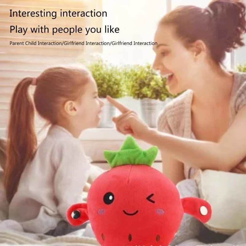 

Cute Fruit Toy Electronic Music Plush Toy Interactive Toy Christmas Gift for Girl Boy Kid Easter Birthday Party Favor