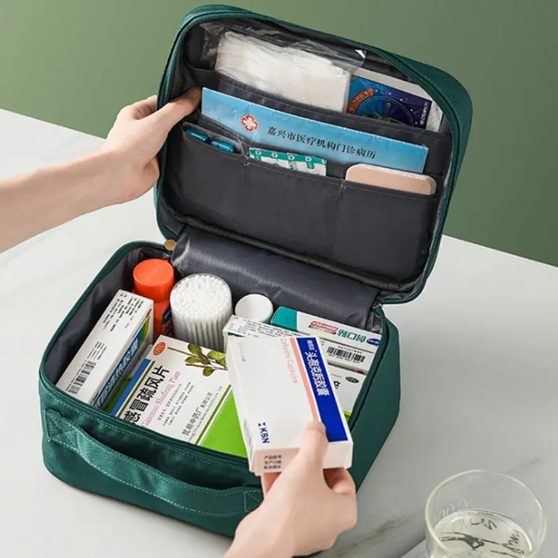 

Promotion First Aid Kit Big Car Medicine Storage Bag Large Outdoor Emergency Kits Travel Camping Bags Survival Medical Box