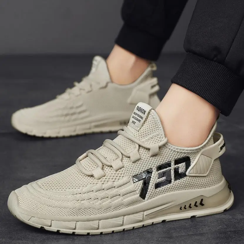 

Men Shoes Breathable White Mens Sneakers Trendy Lace-Up Lightweight Black Walking Big Size Man Tenis Shoe Zapatillas Hombre