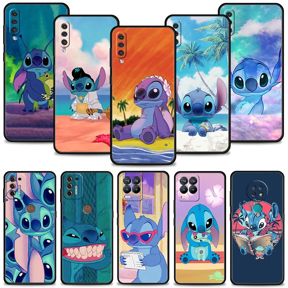 Мультяшный Забавный Чехол для мобильного телефона Miss Stitch Oppo Realme 8 pro c21 G22 Motorola g8 plus