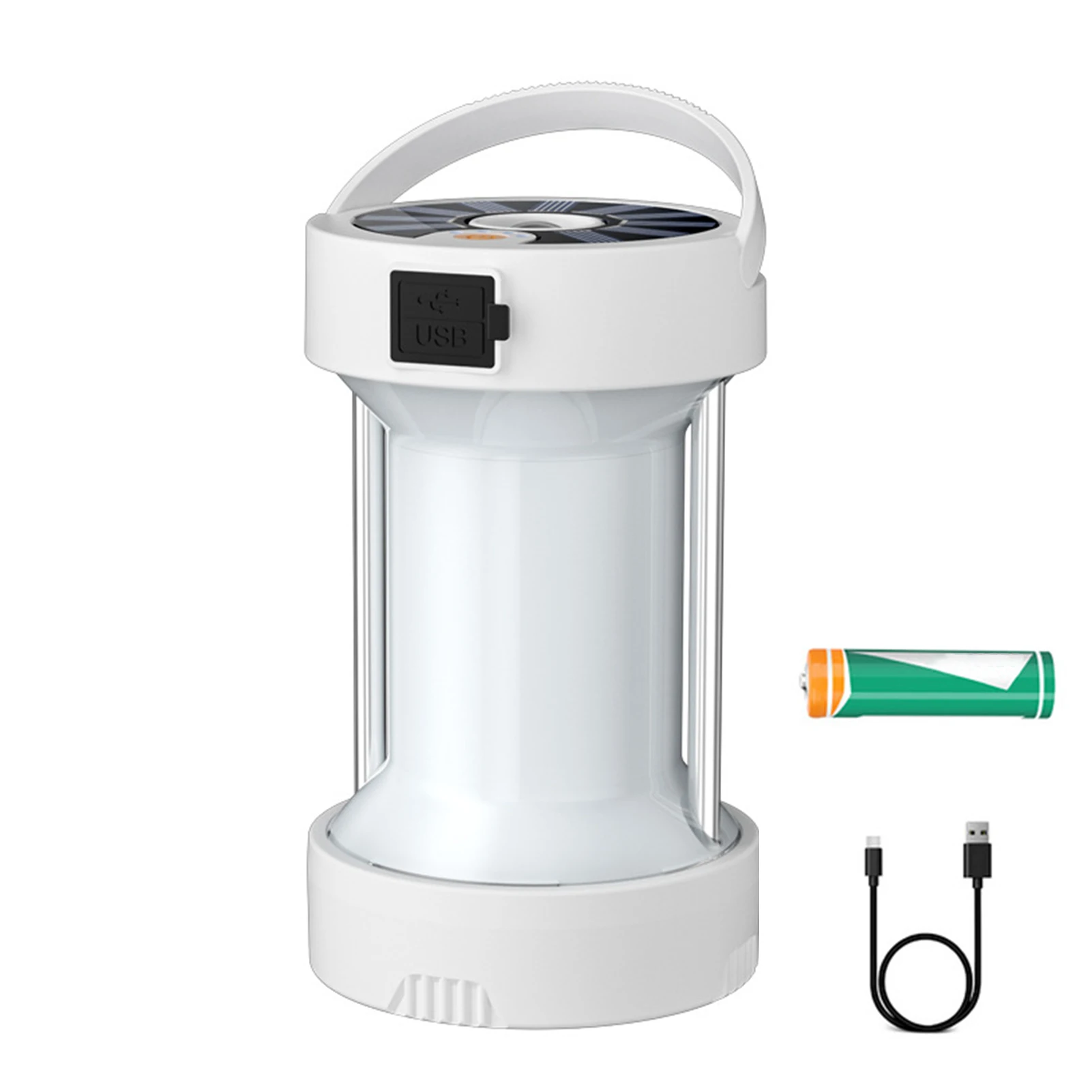 

Portable LED Lantern Fishing For Tents Waterproof Solar Powered Garden Outdoor Emergency Camping Light Hunting 4 Modes Hiking