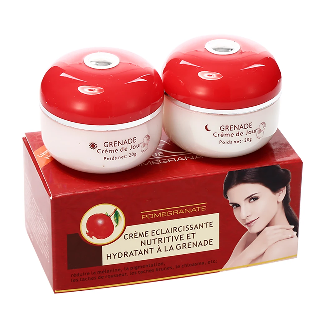Whitening Moisturizing Dark Spot Remover, Women Skin Facial Cream, Face Female Care Natural Pomegranate Set