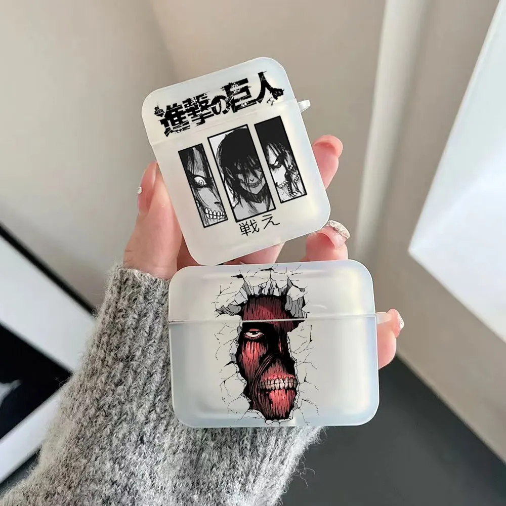 

Чехол для наушников AirPods Pro 2, Мягкий беспроводной чехол для наушников Bluetooth с рисунком аниме атака на Титанов