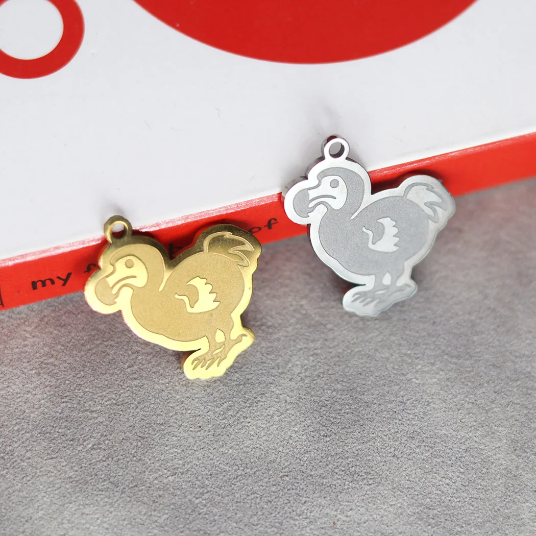 Подвеска из нержавеющей стали без выцветания мультяшный олень лягушка утка