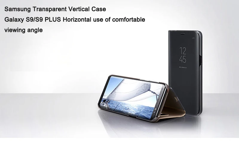 Najtaniej Etui Na Telefon Smart Mirror Do Samsung Galaxy S9 S9 Plus Oryginalna, Wszechstronna, Odporna Na Upadek, Inteligentna Osłona Z Klapką