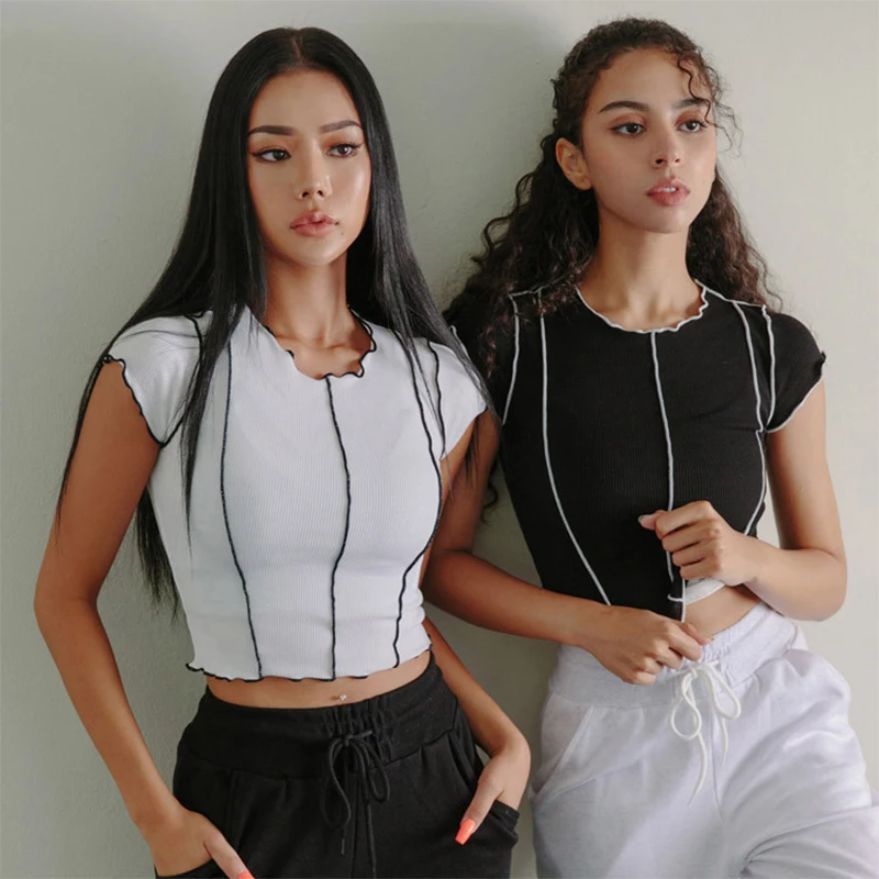 Summer Women's Fitness T-shirts 2022 Clothing Gym Shirt Female Yoga Top Sportswear Crop Tops Sports Wear for Women T-shirt