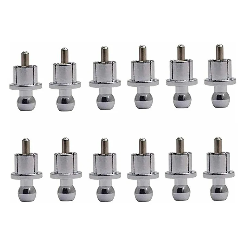 12pcs RCA Plug Caps Noise Stopper Rhodium Plated Copper Cap RCA Shielding Jack Socket Dust Protector Accessories