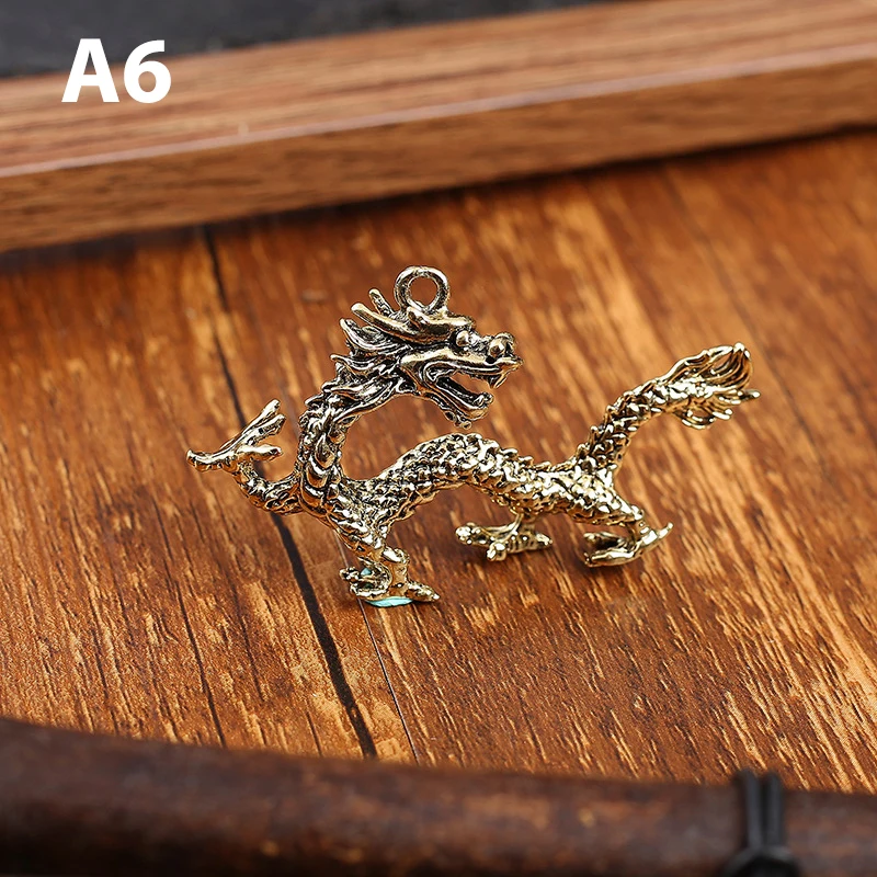 

Чистый латунный античный китайский брелок ручной работы для монет в автомобиле, счастливый кот, пять императоров, брелок для монет фэн-шуй, твердые брелоки