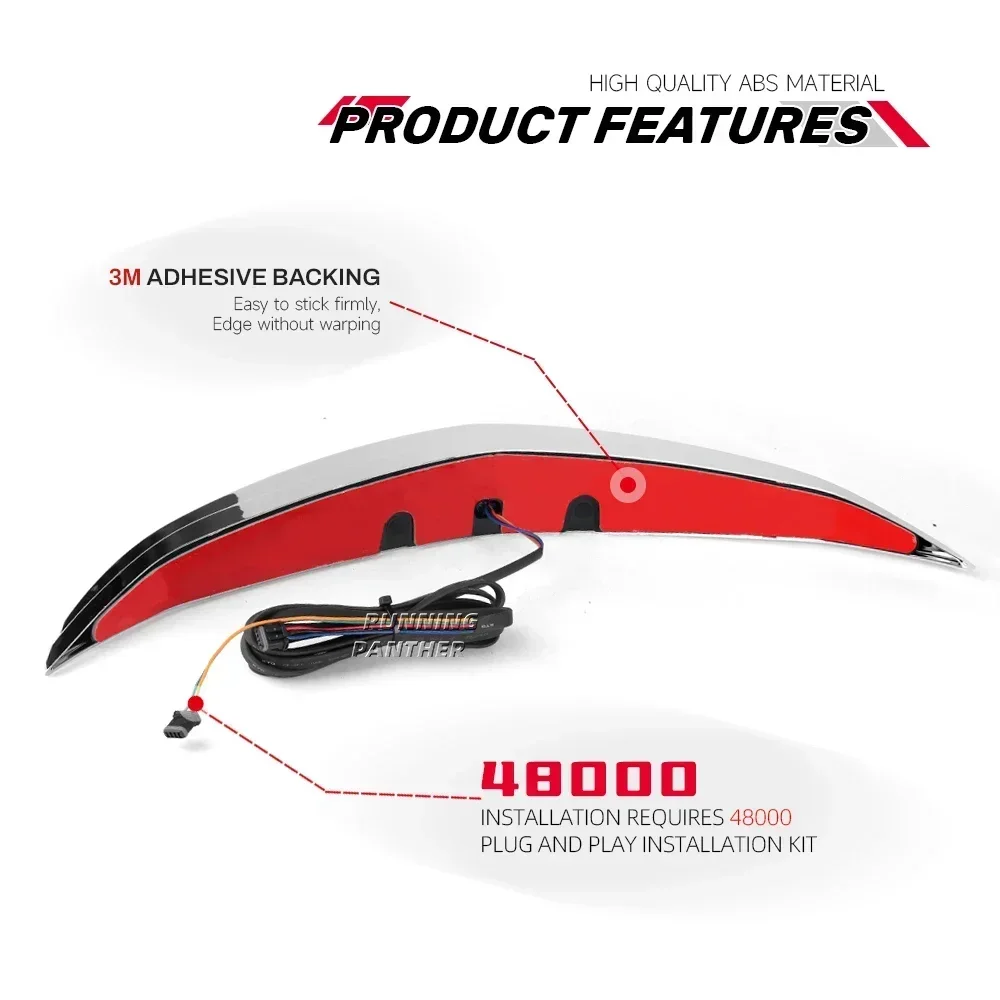 Motorcycle Top Box LED Trunk Luggage Lamp Turn Signal Brake Light For Honda Gold Wing GL1800 Tour DCT Airbag 2021-2024 2023