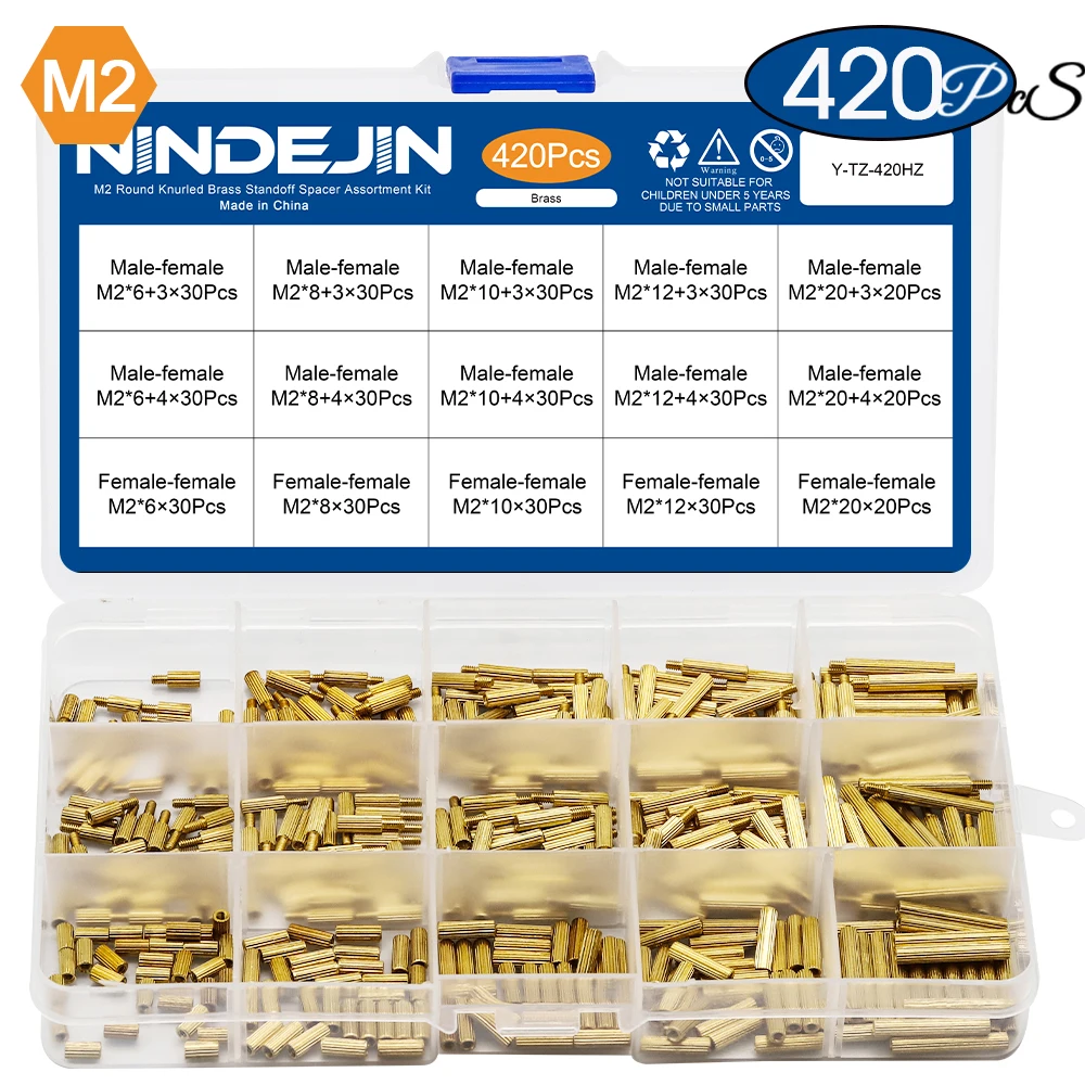 

NINDEJIN Комплект латунных проставок M2