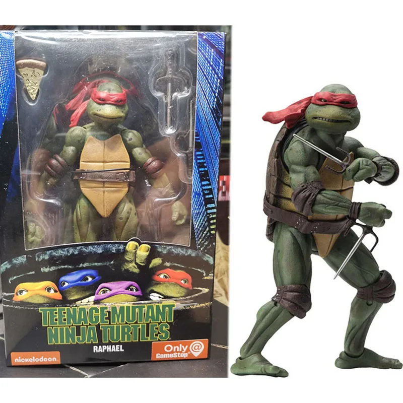 TMNT набор черепашек-ниндзя для подростков 4 фигурки 1990 оригинальный NECA из фильма 18