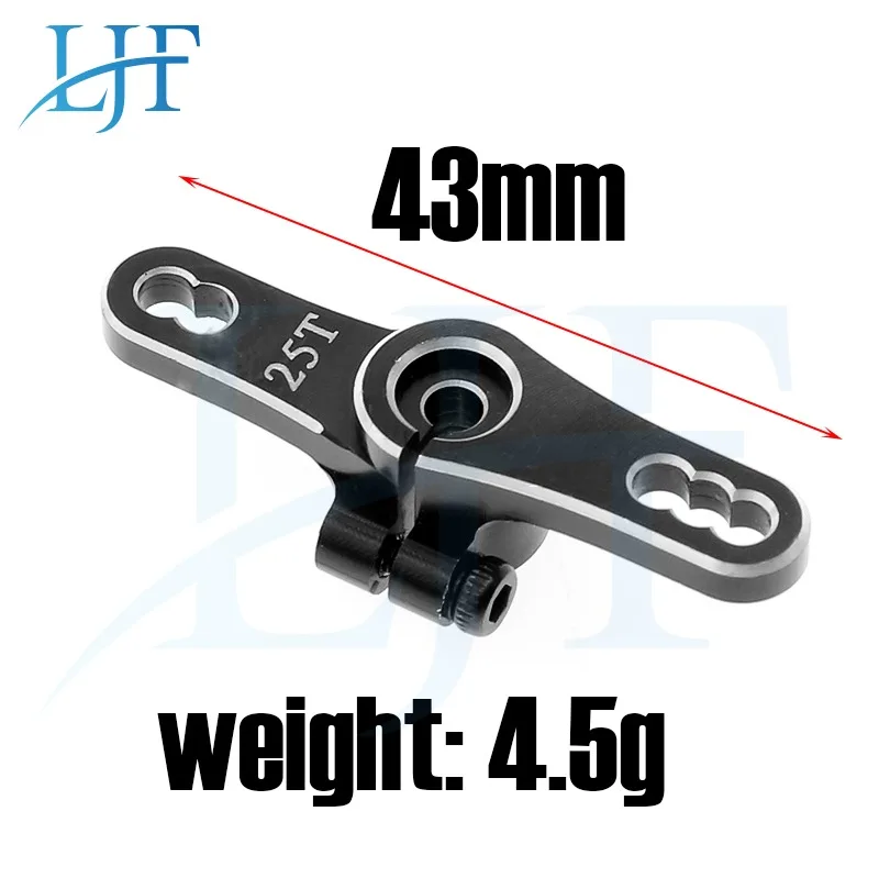 

LJF 1pcs 25T Metal Servo Arm Swing Arms WIth Lock Adjustable For RC Car TRX4 90046 SCX10 Aircraft Ship L416