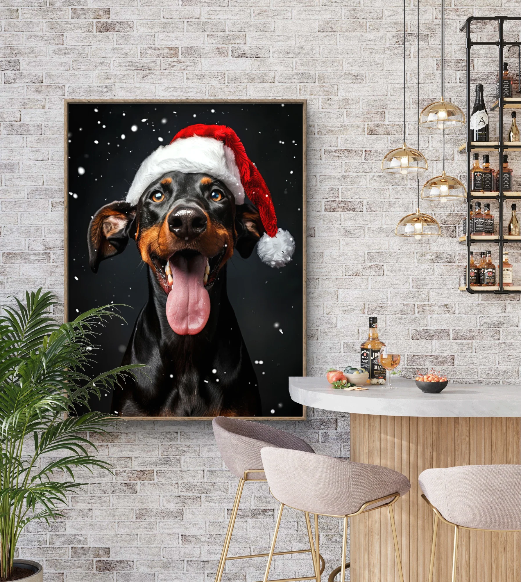 Доберман DIY алмазная живопись охранник собака картина Алмазная вышивка горный