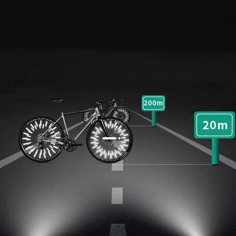 12 шт./набор светоотражающие наклейки на велосипедные спицы