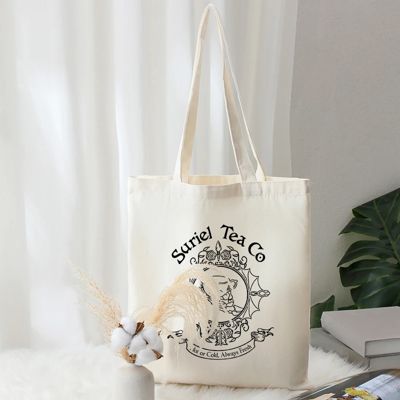 Сумки-тоут Suriel Tea Co с узором парусиновая складная сумка на плечо для летних
