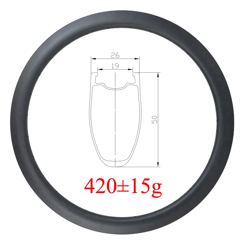 Кольца для шоссейного велосипеда LIENGU 420 г 50 мм 700C ширина 26 внутренняя 19