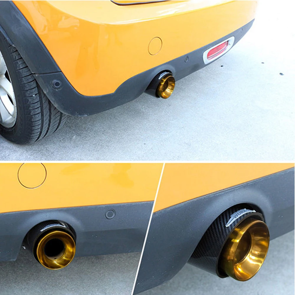 MINI Mulffer Pipe из углеродного волокна саржевый наконечник выхлопной системы для BMW F54
